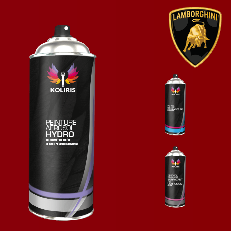 Pack 3 aérosols peinture voiture hydro Lamborghini 400ml
