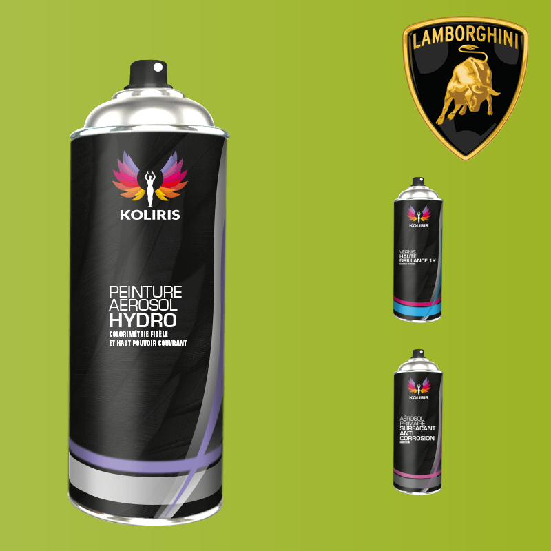 Pack 3 aérosols peinture voiture hydro Lamborghini 400ml
