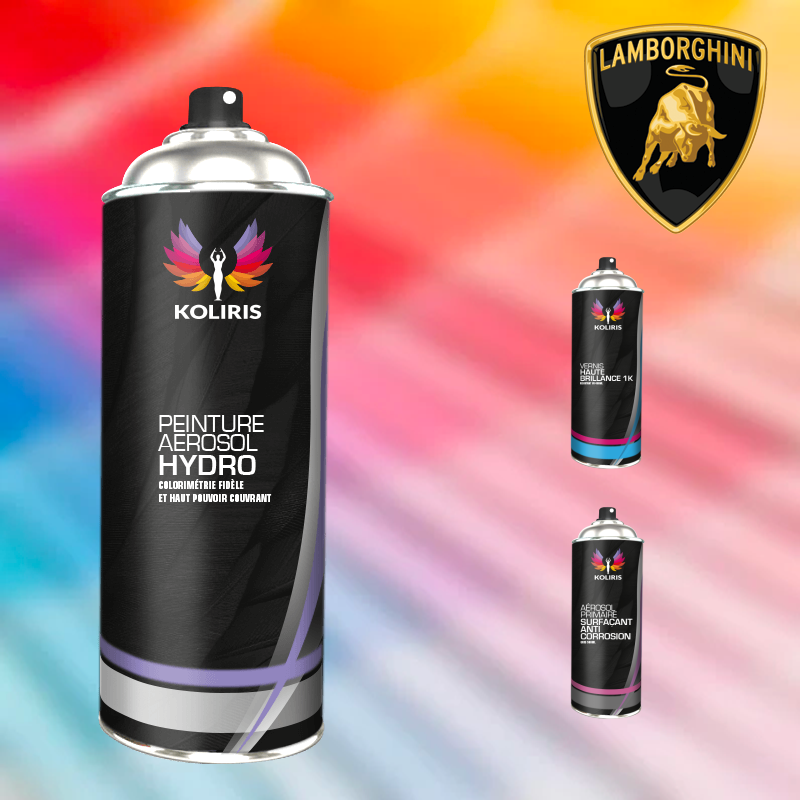 Pack 3 aérosols peinture voiture hydro Lamborghini 400ml