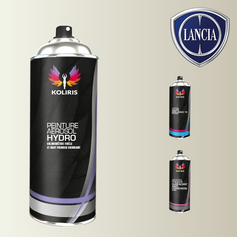 Pack 3 aérosols peinture voiture hydro Lancia 400ml