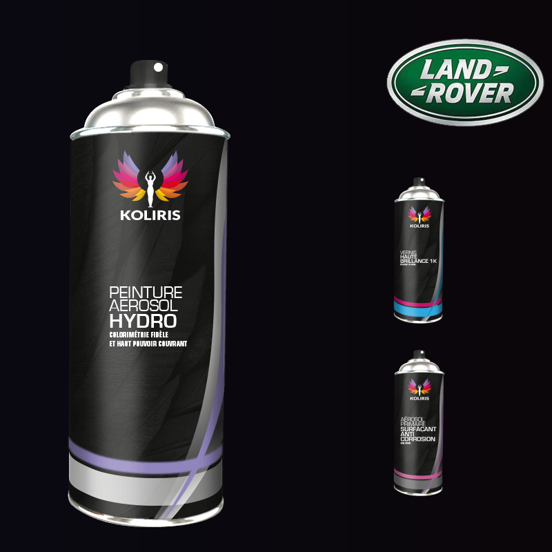 Pack 3 aérosols peinture voiture hydro Landrover 400ml