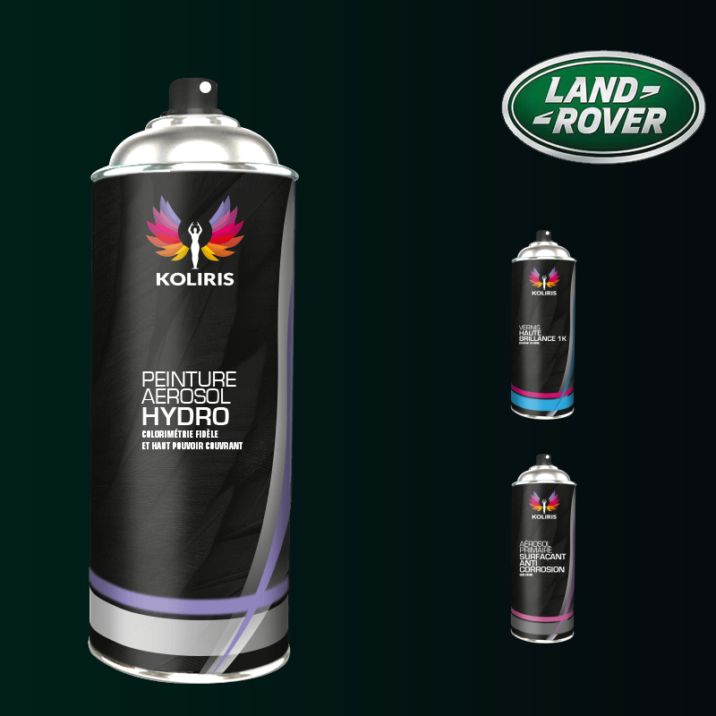 Pack 3 aérosols peinture voiture hydro Landrover 400ml