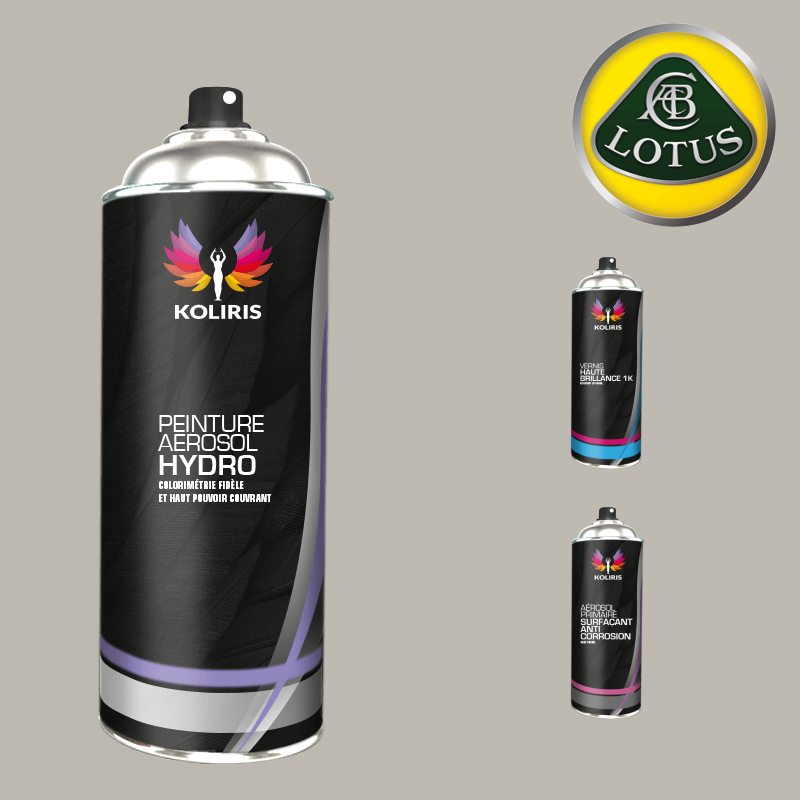 Pack 3 aérosols peinture voiture hydro Lotus