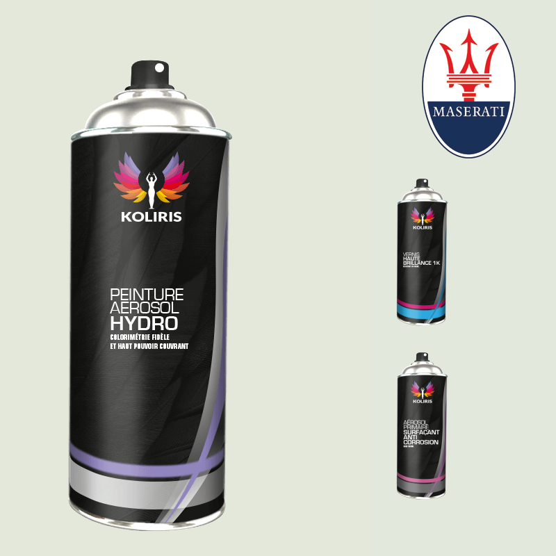 Pack 3 aérosols peinture voiture Maserati 400ml