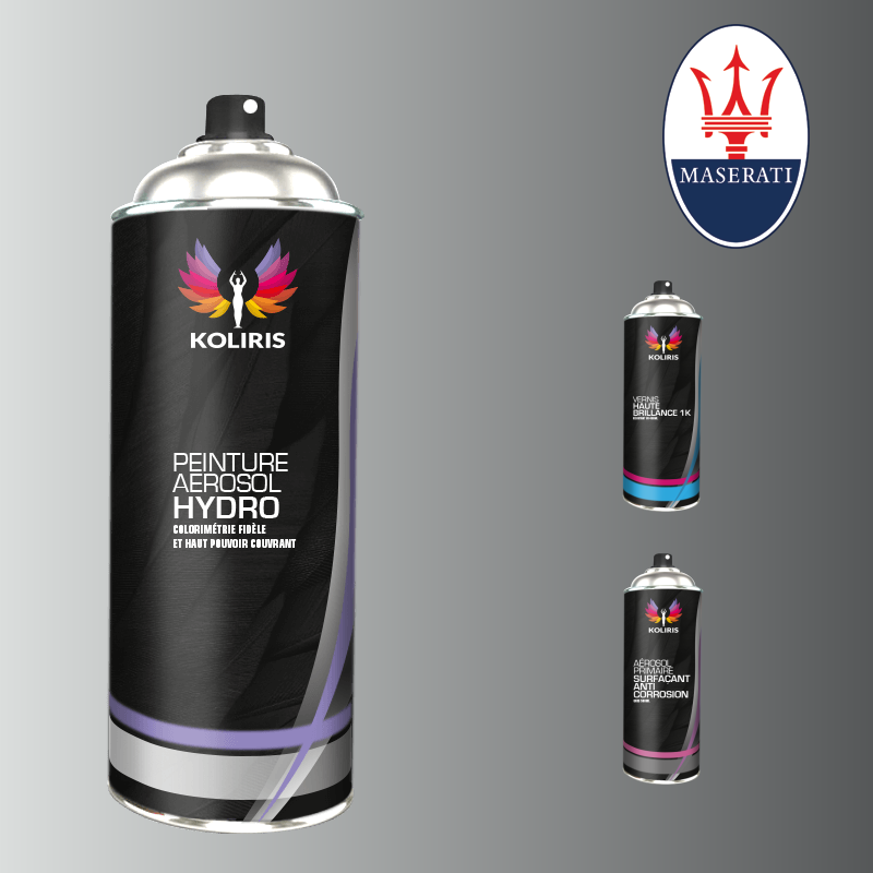 Pack 3 aérosols peinture voiture Maserati 400ml