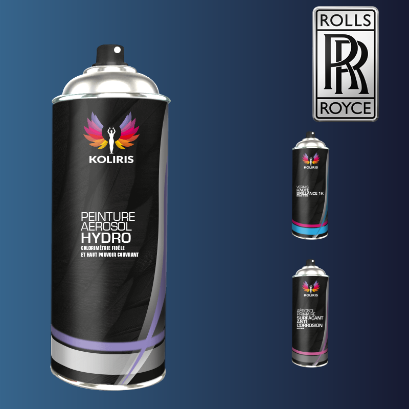 Pack 3 aérosols peinture voiture hydro Rolls Royce 400ml - Carenciel.pro