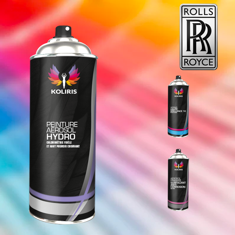 Pack 3 aérosols peinture voiture hydro Rolls Royce 400ml - Carenciel.pro