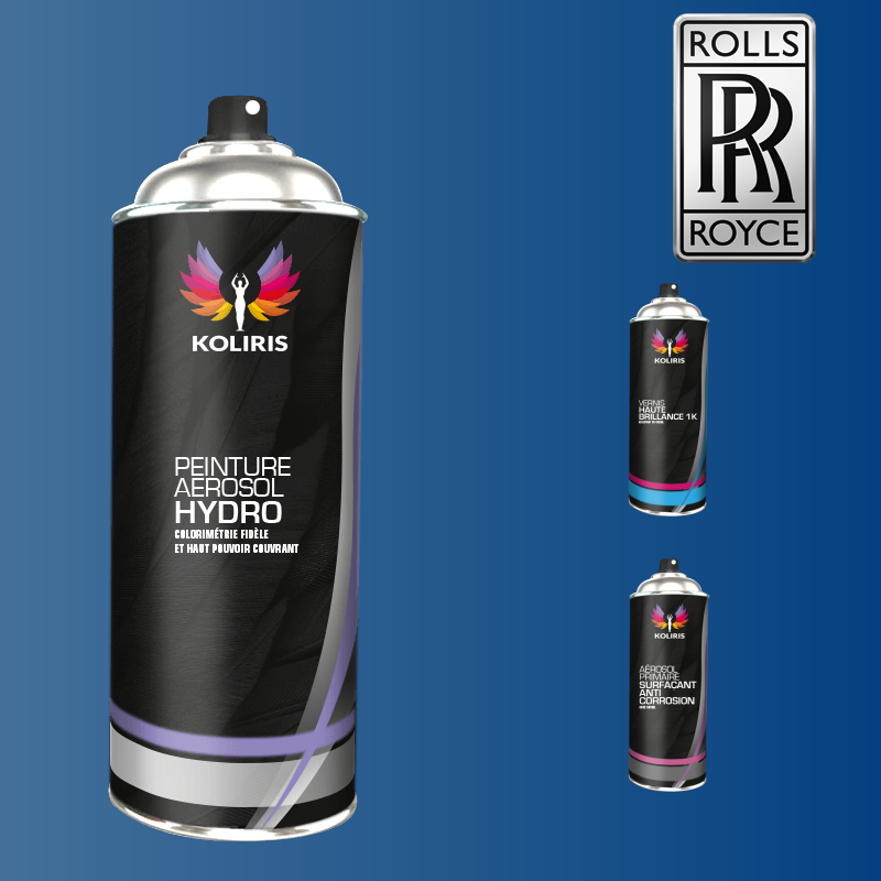 Pack 3 aérosols peinture voiture hydro Rolls Royce 400ml - Carenciel.pro