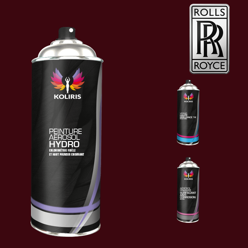 Pack 3 aérosols peinture voiture hydro Rolls Royce 400ml - Carenciel.pro