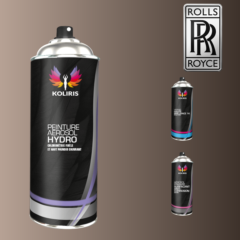 Pack 3 aérosols peinture voiture hydro Rolls Royce 400ml - Carenciel.pro