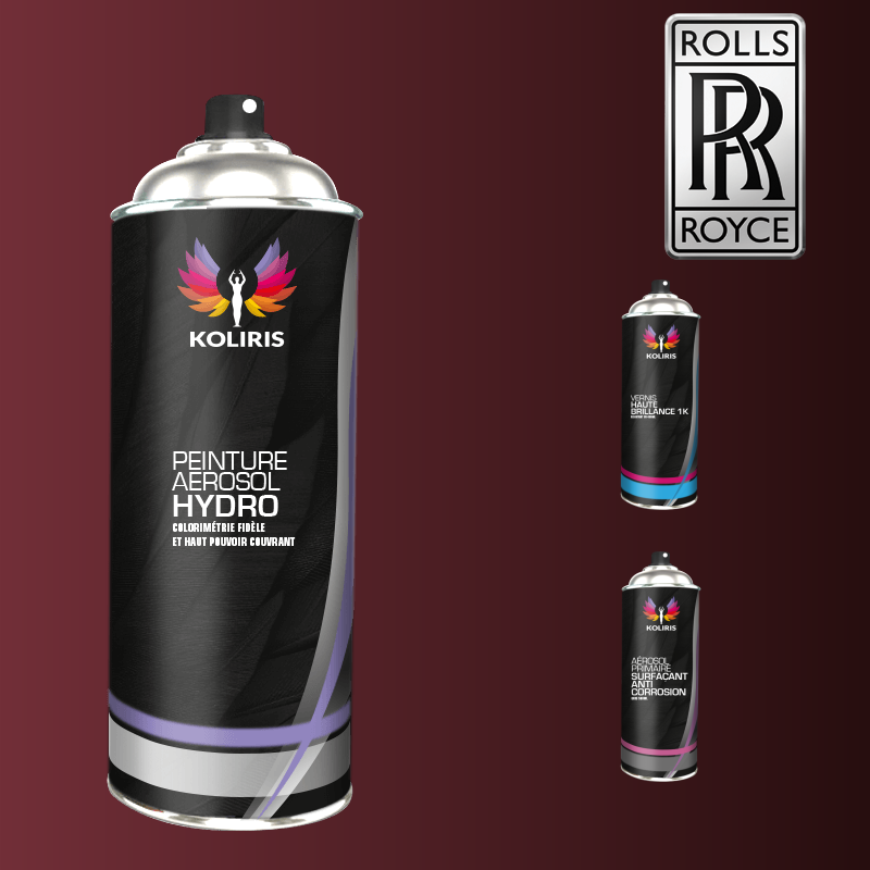 Pack 3 aérosols peinture voiture hydro Rolls Royce 400ml - Carenciel.pro