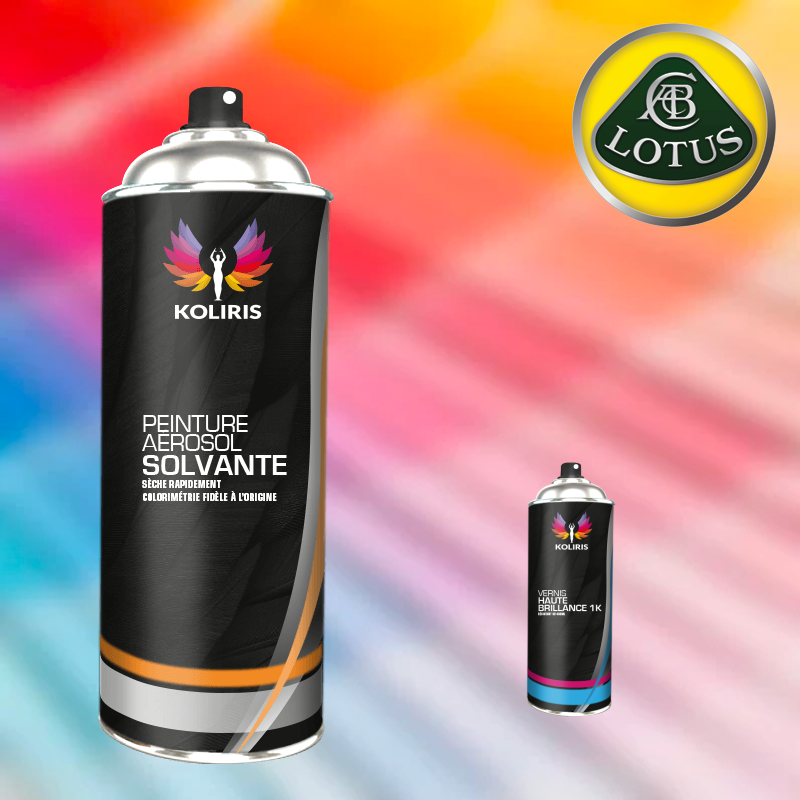 Pack 2 aérosols peinture voiture solvant Lotus