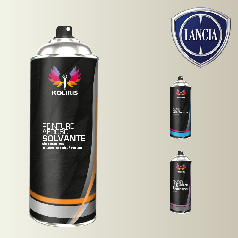 Pack 3 aérosols peinture voiture solvant Lancia