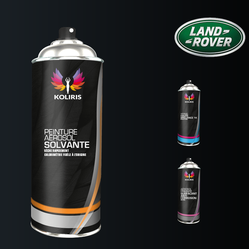 Pack 3 aérosols peinture voiture solvant Landrover