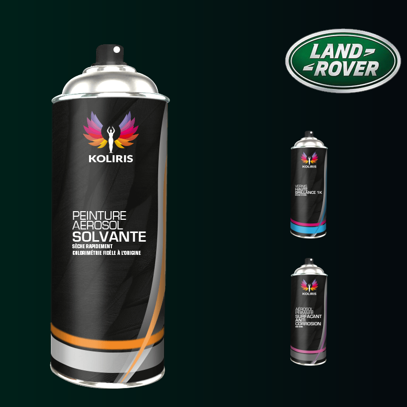 Pack 3 aérosols peinture voiture solvant Landrover