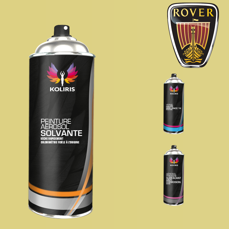 Pack 3 aérosols peinture voiture solvant Rover 400ml - Carenciel
