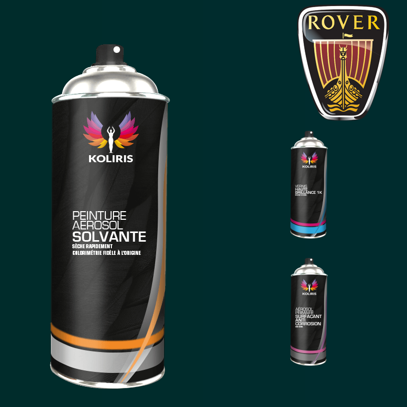 Pack 3 aérosols peinture voiture solvant Rover 400ml - Carenciel