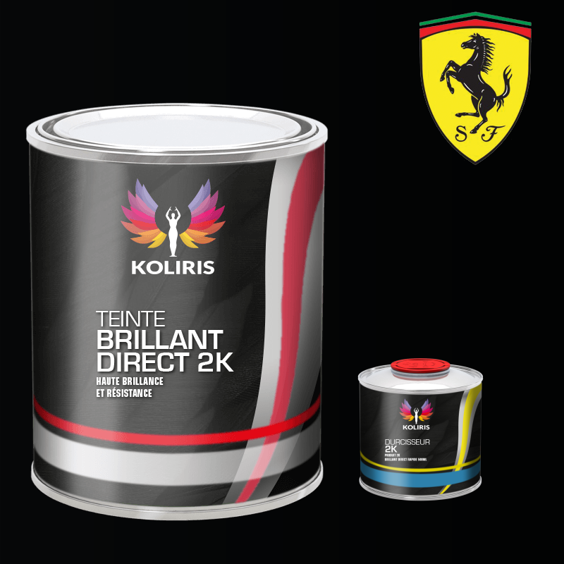 Kit peinture et durcisseur voiture brillant direct VOC420 Ferrari
