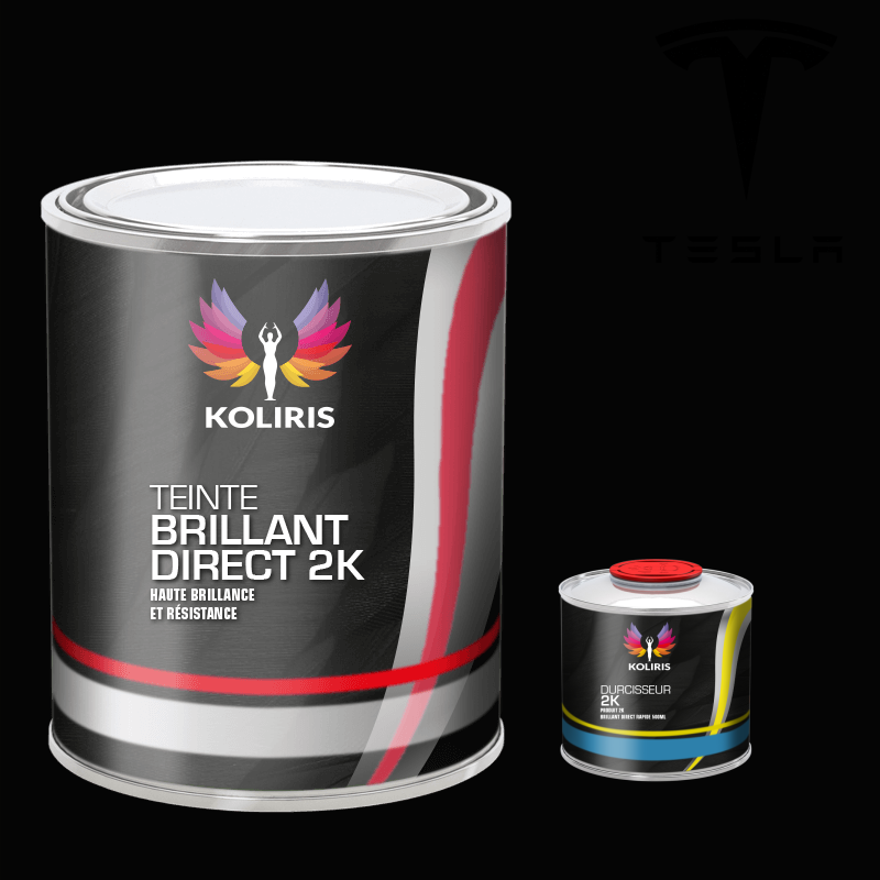 Kit peinture et durcisseur voiture brillant direct Tesla - Koliris
