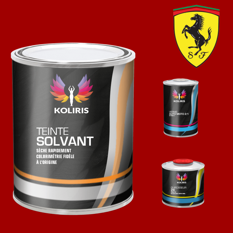 Kit peinture et vernis voiture solvant Ferrari - Koliris
