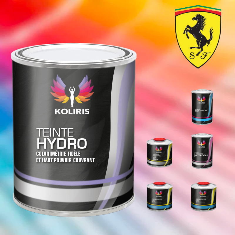 Pack peinture vernis apprêt voiture hydro Ferrari