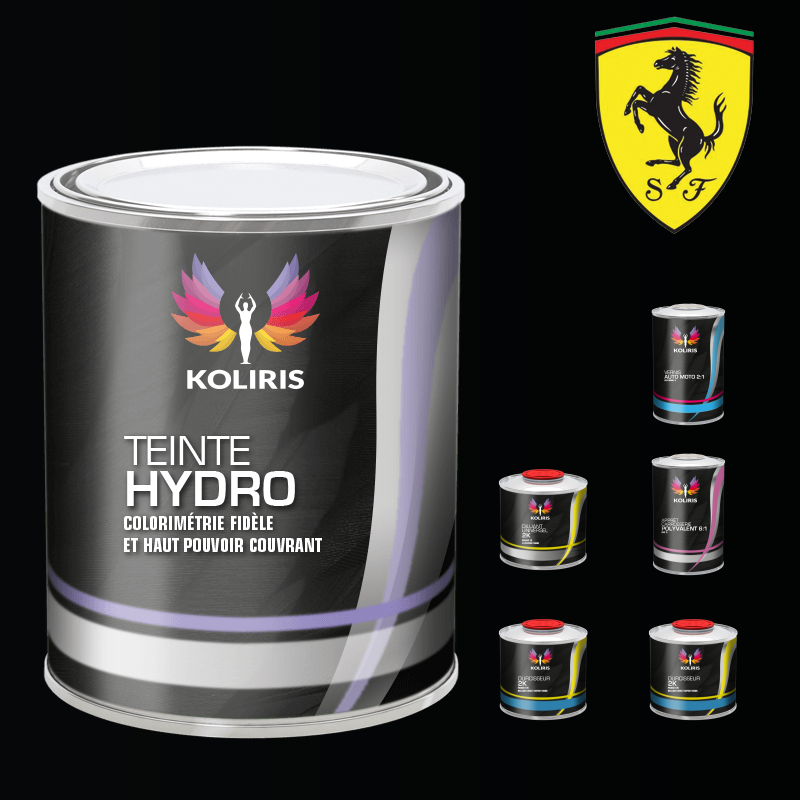 Pack peinture vernis apprêt voiture hydro Ferrari