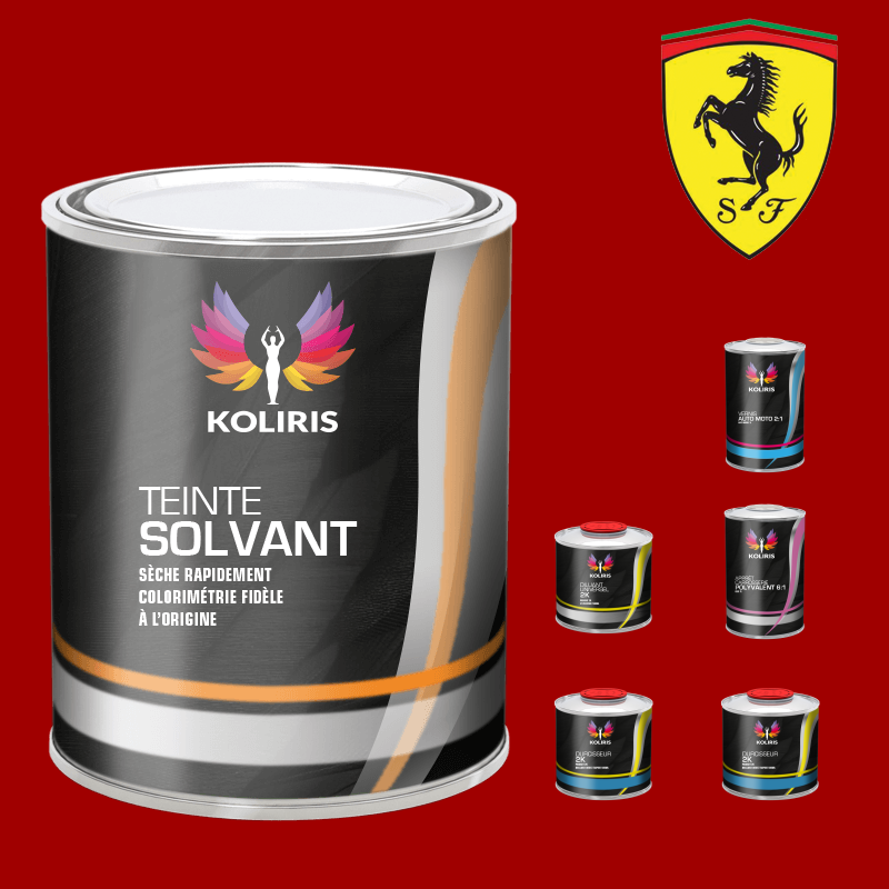 Pack peinture vernis apprêt voiture solvant Ferrari - Koliris