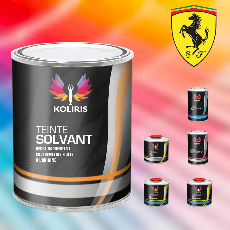 Pack peinture vernis apprêt voiture solvant Ferrari - Koliris