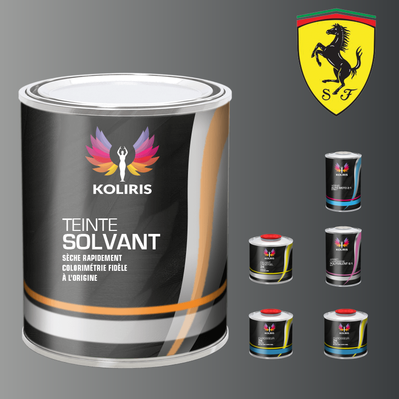 Pack peinture vernis apprêt voiture solvant Ferrari - Koliris