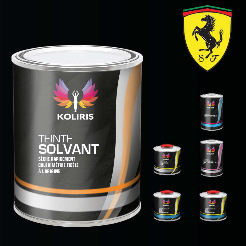 Pack peinture vernis apprêt voiture solvant Ferrari - Koliris