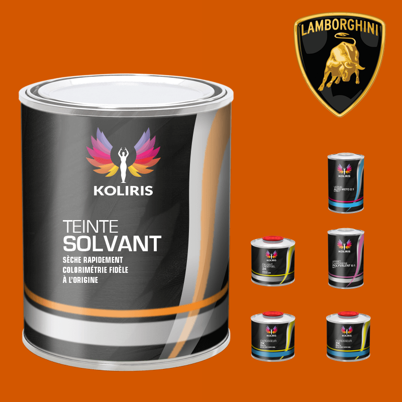 Pack peinture vernis apprêt voiture solvant Lamborghini