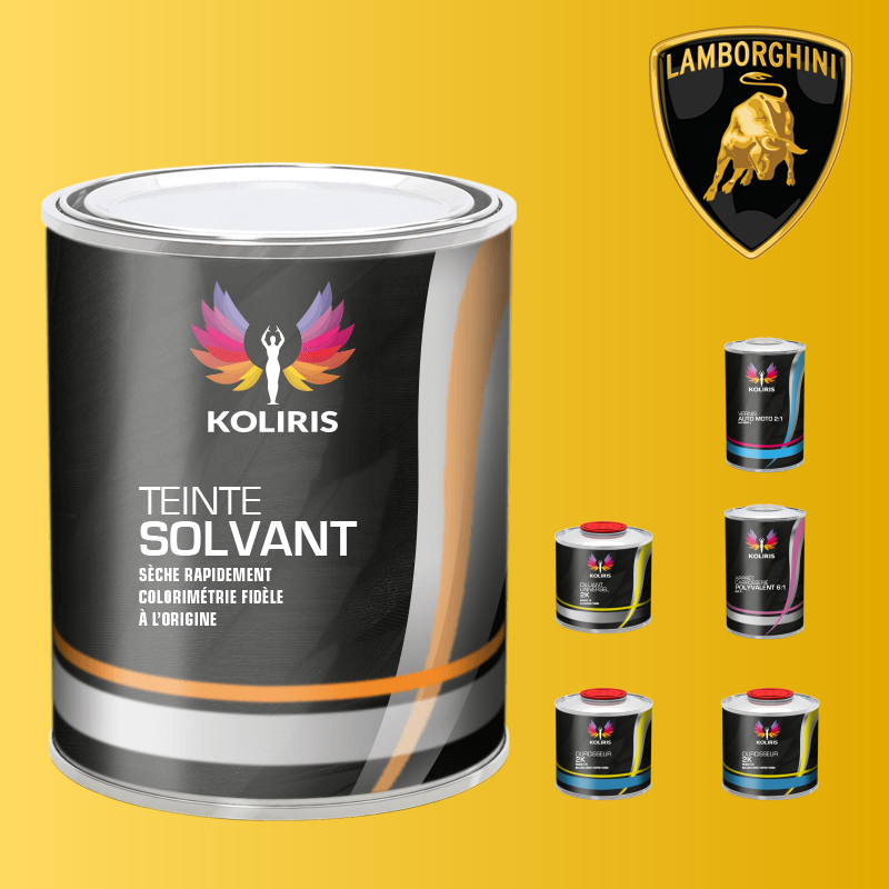 Pack peinture vernis apprêt voiture solvant Lamborghini