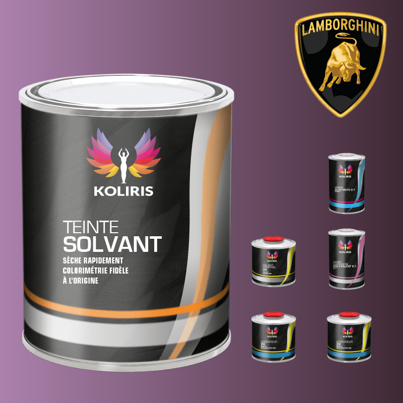 Pack peinture vernis apprêt voiture solvant Lamborghini