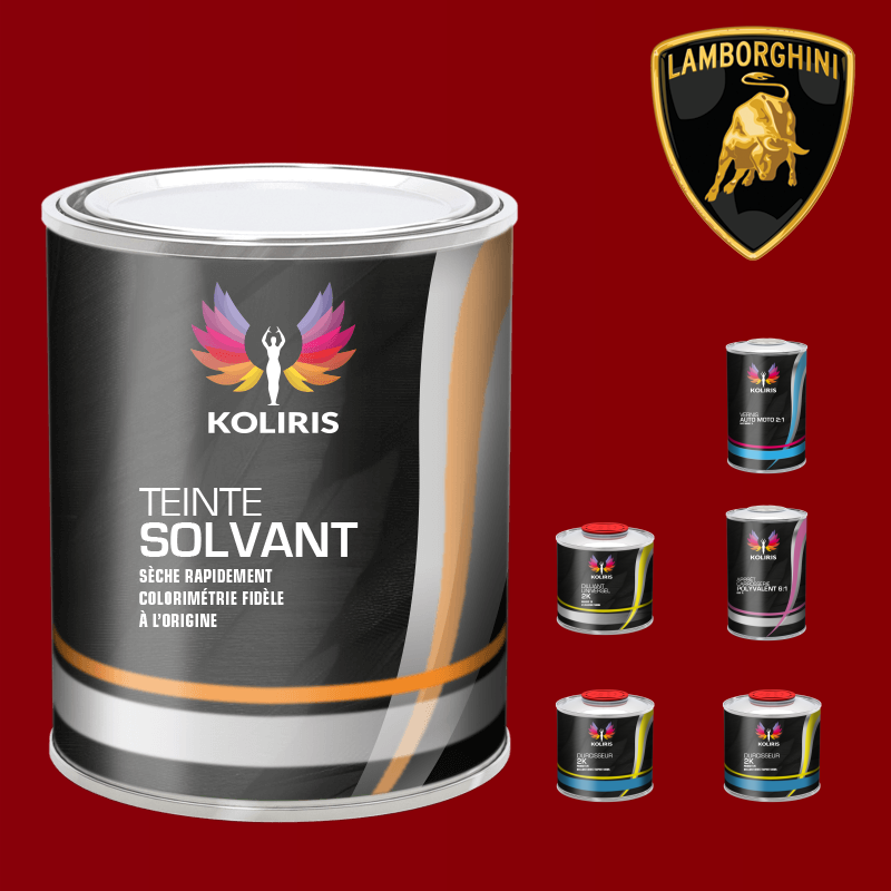 Pack peinture vernis apprêt voiture solvant Lamborghini
