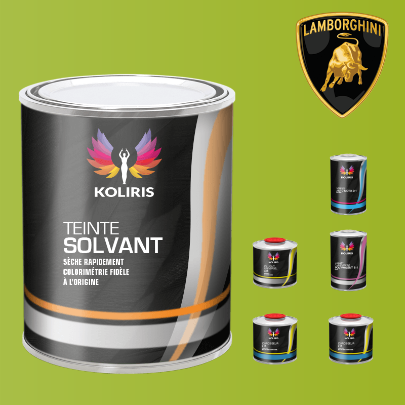 Pack peinture vernis apprêt voiture solvant Lamborghini