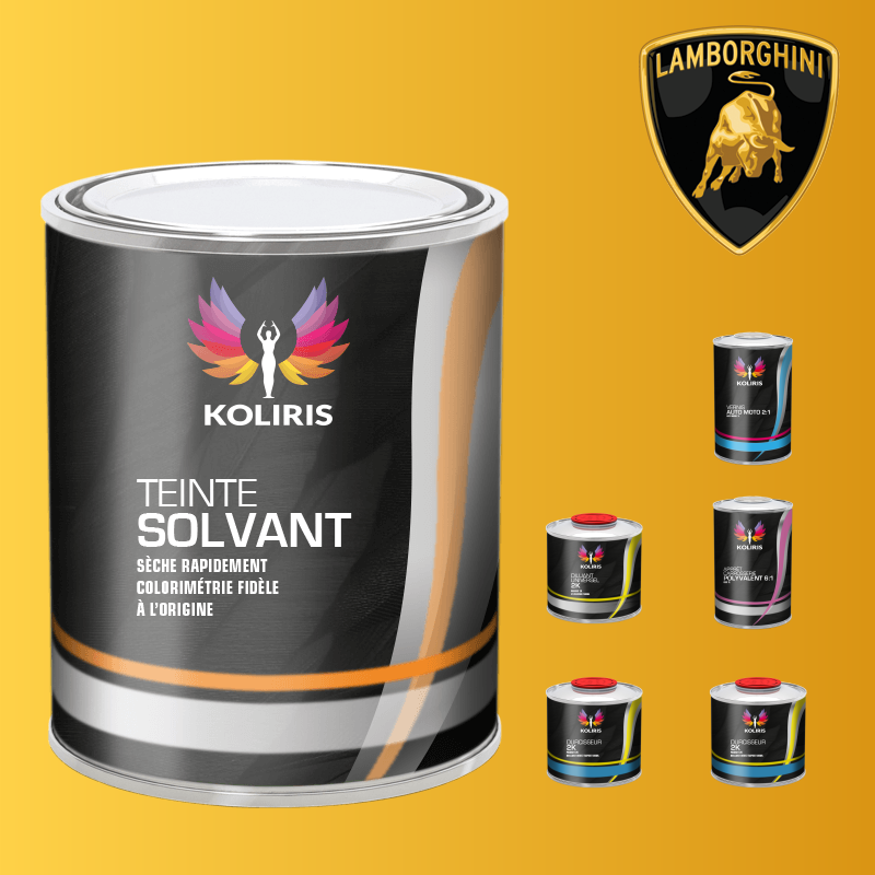 Pack peinture vernis apprêt voiture solvant Lamborghini