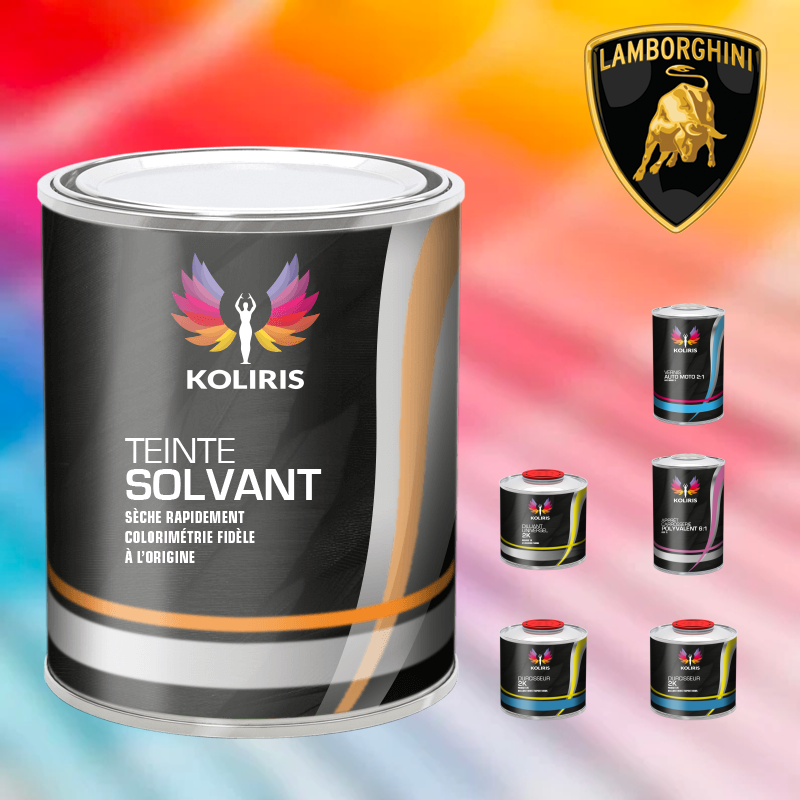Pack peinture vernis apprêt voiture solvant Lamborghini