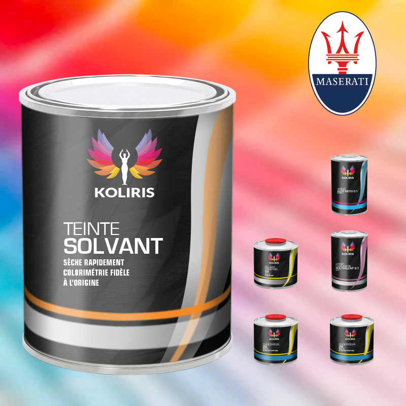 Pack peinture vernis apprêt voiture solvant Maserati - Carenciel