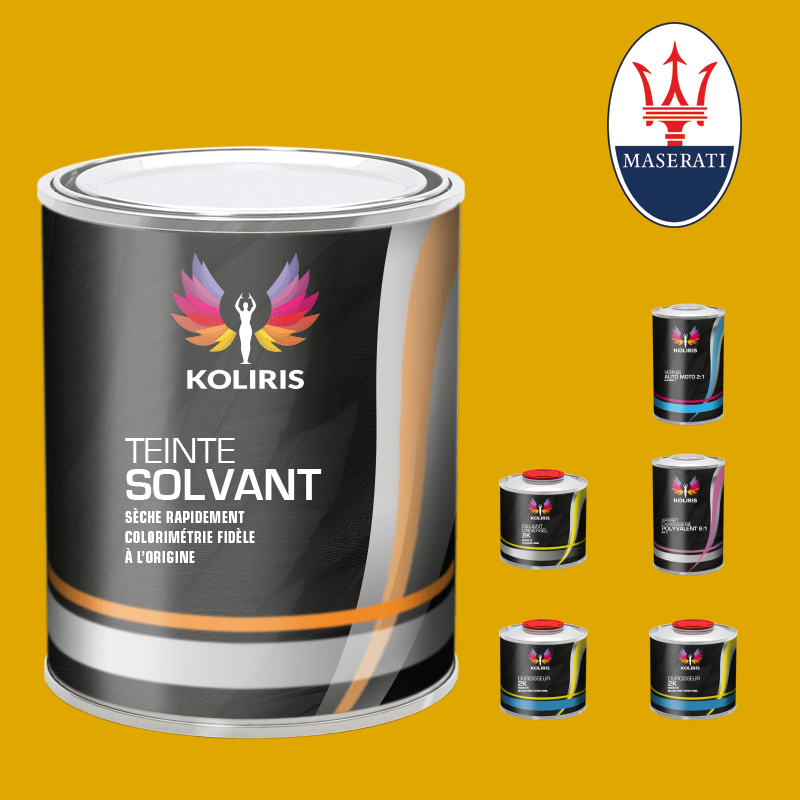 Pack peinture vernis apprêt voiture solvant Maserati - Carenciel