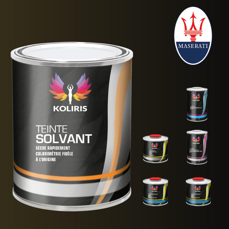 Pack peinture vernis apprêt voiture solvant Maserati - Carenciel