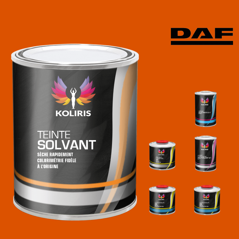 Pack peinture vernis apprêt utilitaire - camion solvant Daf