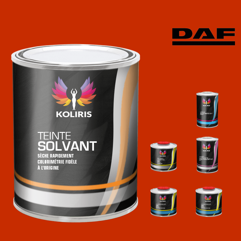 Pack peinture vernis apprêt utilitaire - camion solvant Daf