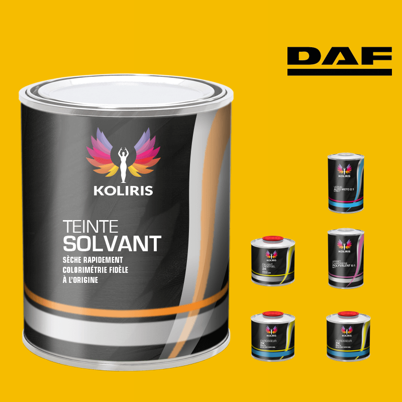 Pack peinture vernis apprêt utilitaire - camion solvant Daf