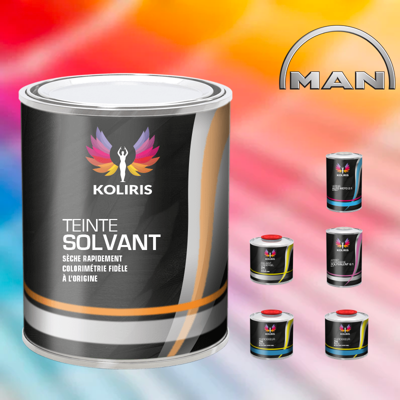 Pack peinture vernis apprêt utilitaire - camion solvant Man