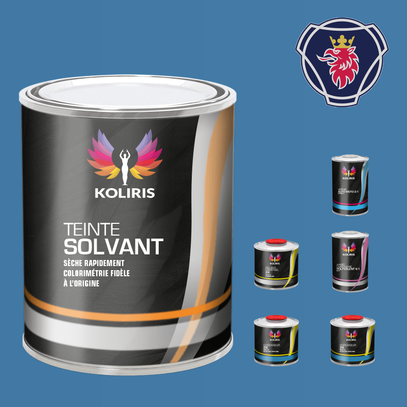 Pack peinture vernis apprêt utilitaire - camion solvant Scania Vabis