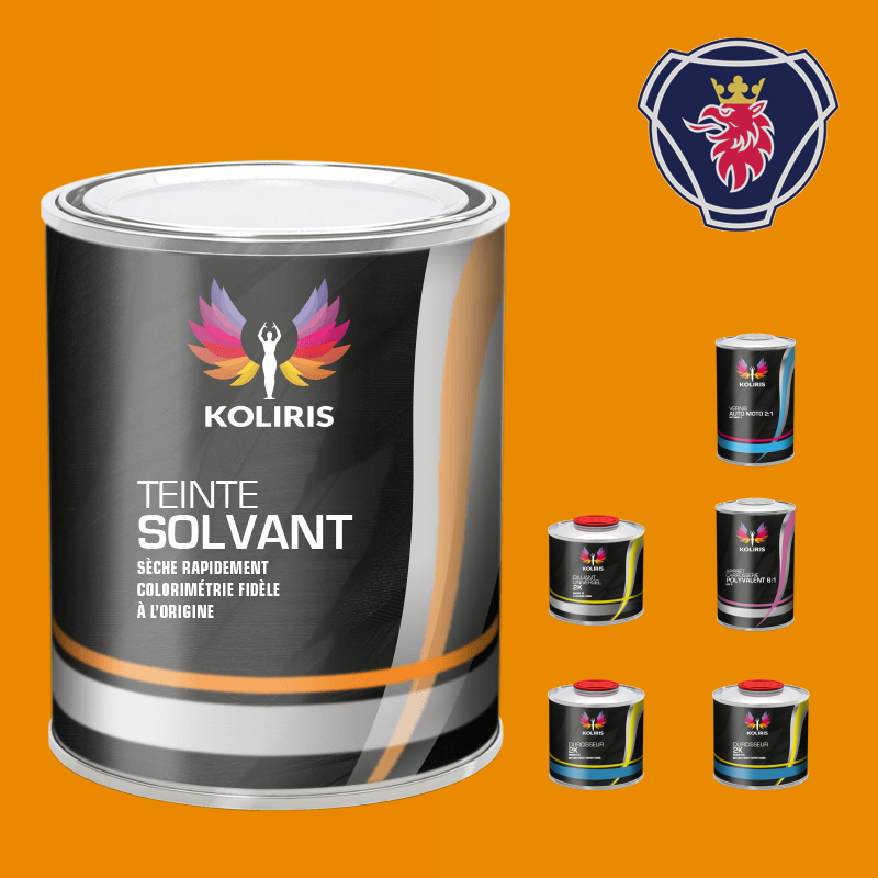 Pack peinture vernis apprêt utilitaire - camion solvant Scania Vabis