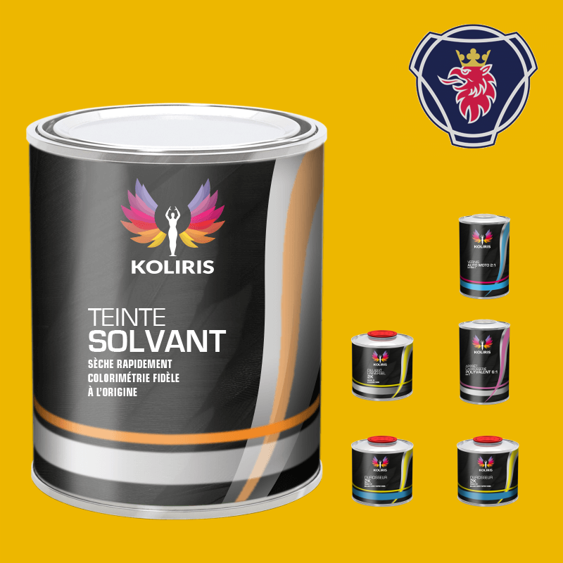 Pack peinture vernis apprêt utilitaire - camion solvant Scania Vabis