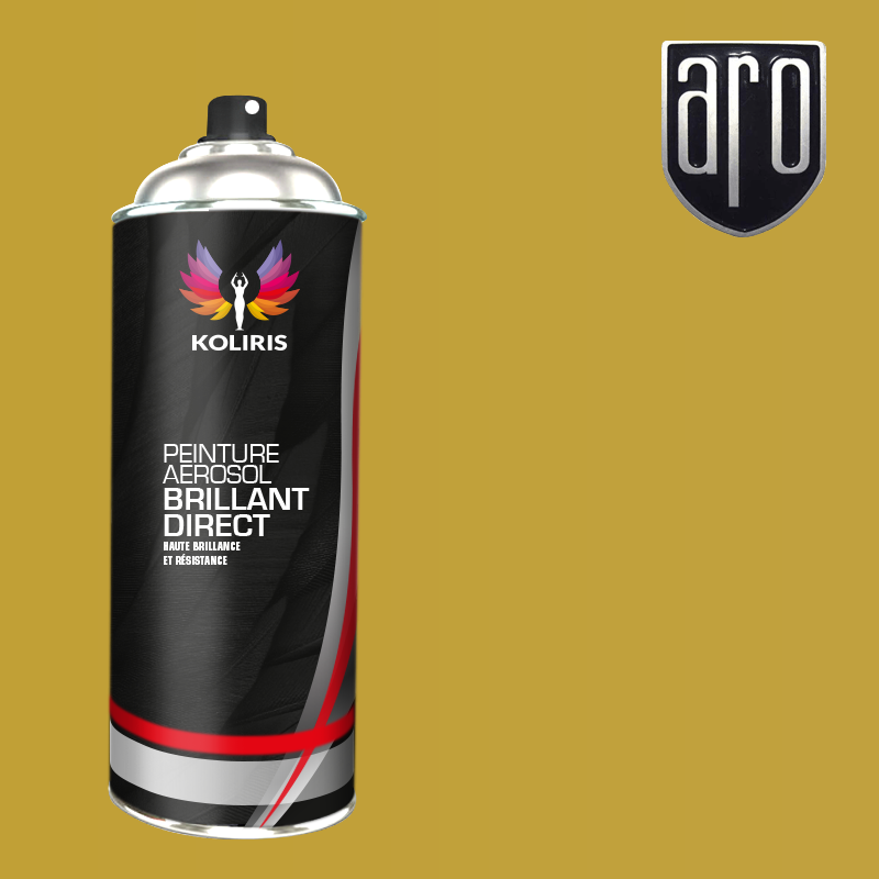 Bombe de peinture voiture 1K brillant Aro