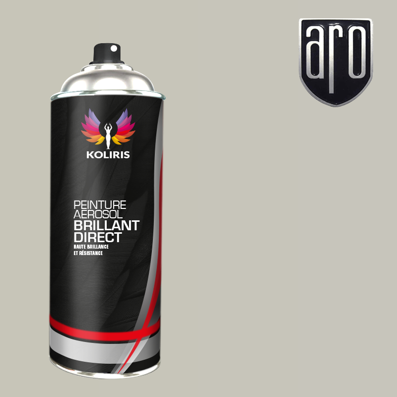 Bombe de peinture voiture 1K brillant Aro