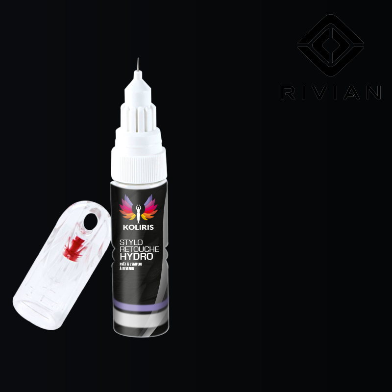 Stylo retouche peinture voiture Rivian